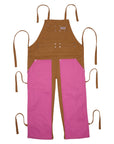 Brown & Pink Renko Utility Apron