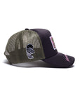 Dark Green & Pink Renko Trucker Hat